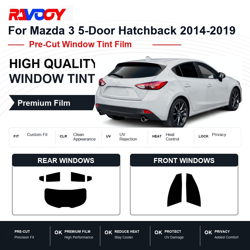 Privacy Screen Protector - Premium Pre-Cut Window Tint For Mazda