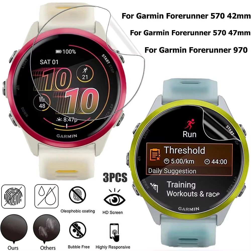 1-3Pcs Hydrogel Film For Garmi - đánh giá và giá Smartwatch Screen Film