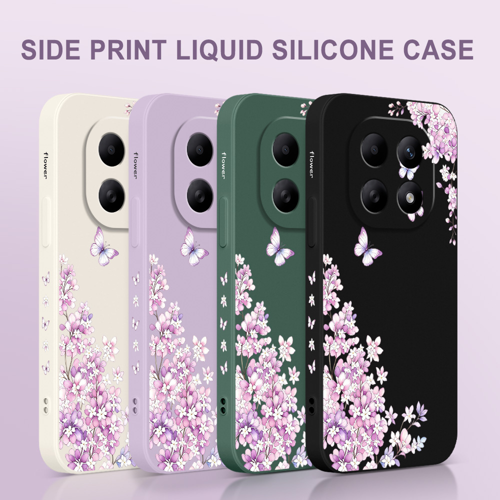 Violet Floral Phone Case For X - đánh giá và giá Xiaomi Redmi Note 13