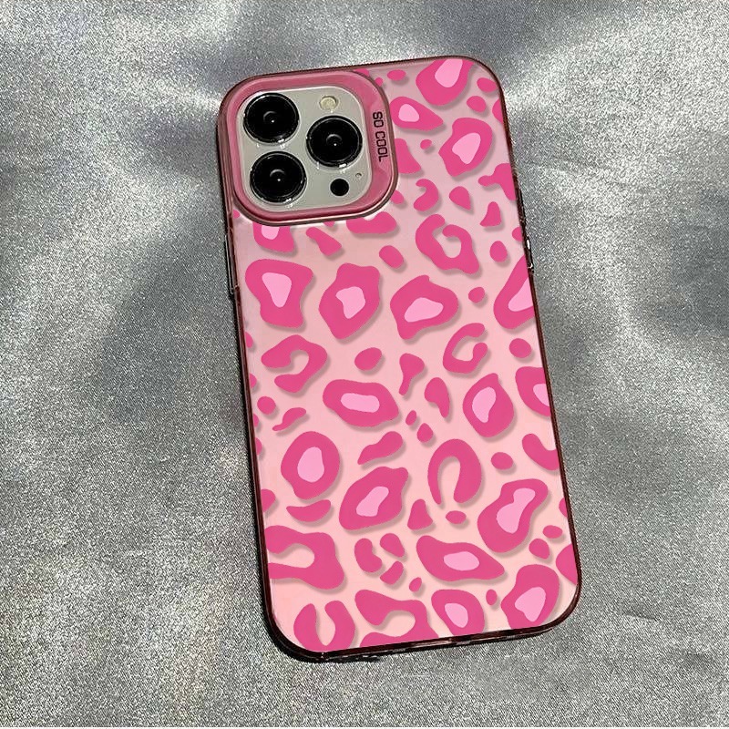 Pink Leopard Print Phone Case  - đánh giá và giá Samsung Galaxy S24