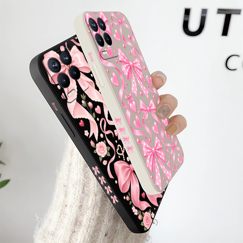 Pink Bow Knots Case For OPPO R - đánh giá và giá Realme Note 50