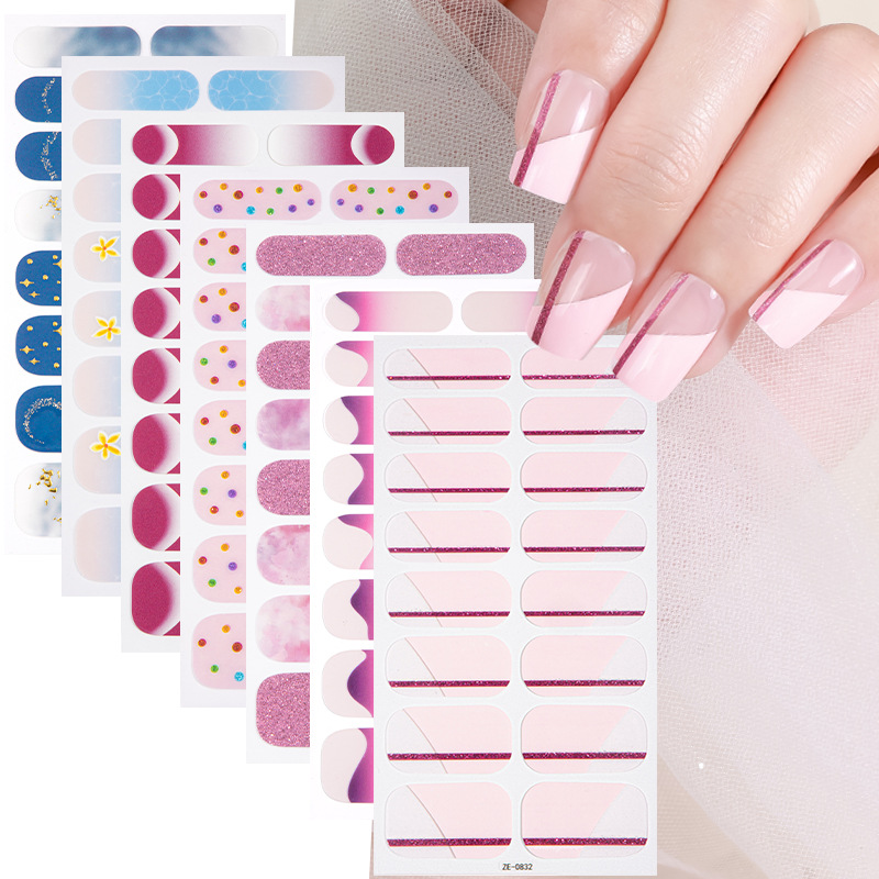 16Tips Marble Gradient Starry  - đánh giá và giá Full Cover Adhesive