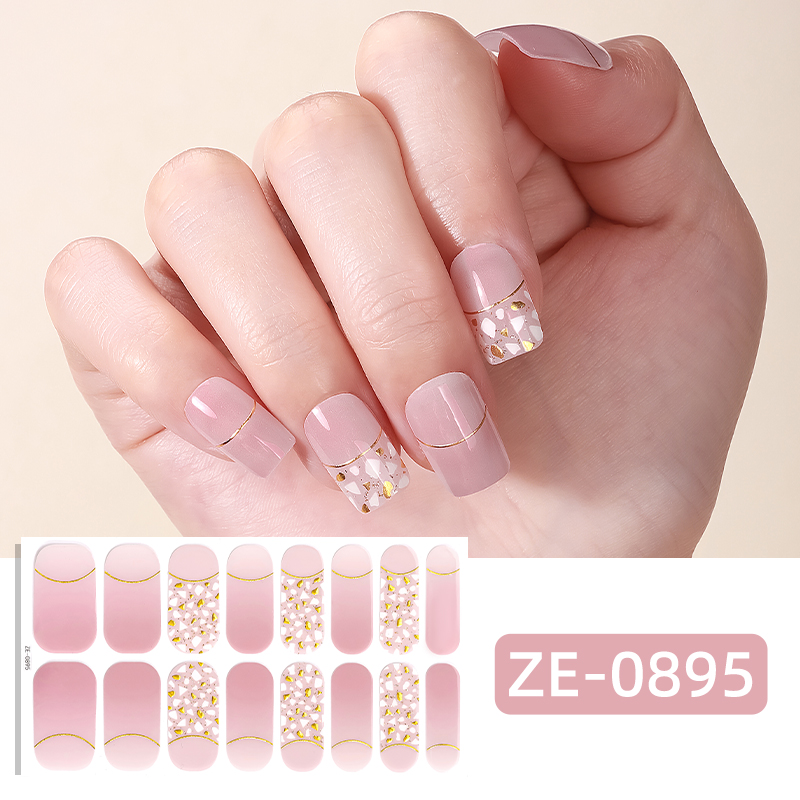 16Tips Pink Glitter Full Cover - đánh giá và giá Full Cover Adhesive