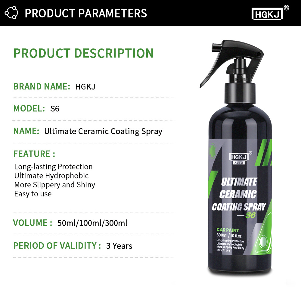 3pcs Nano Ceramic Coating HGKJ - đánh giá và giá Oleophobic Coating Spray
