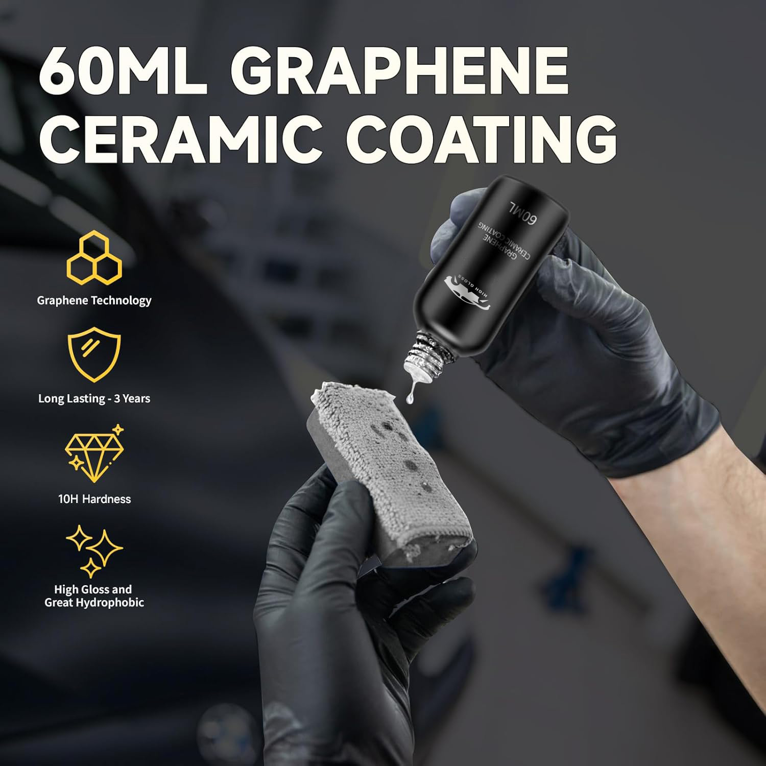 Graphene Ceramic Coating 10H C - đánh giá và giá Nano Liquid Coating