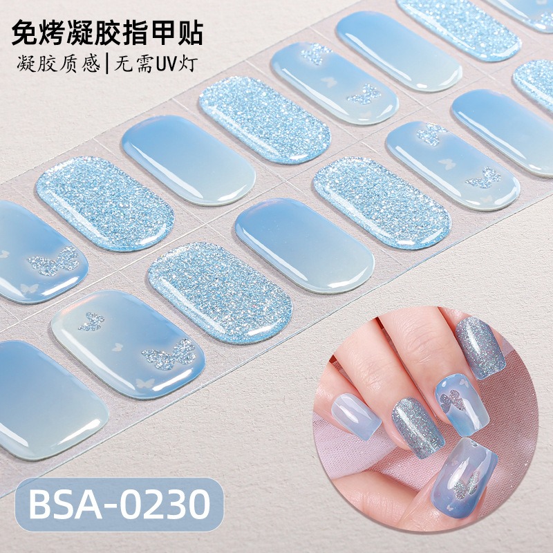 No UV Lamp Semi Cured Gel Nail - đánh giá và giá Full Cover Adhesive